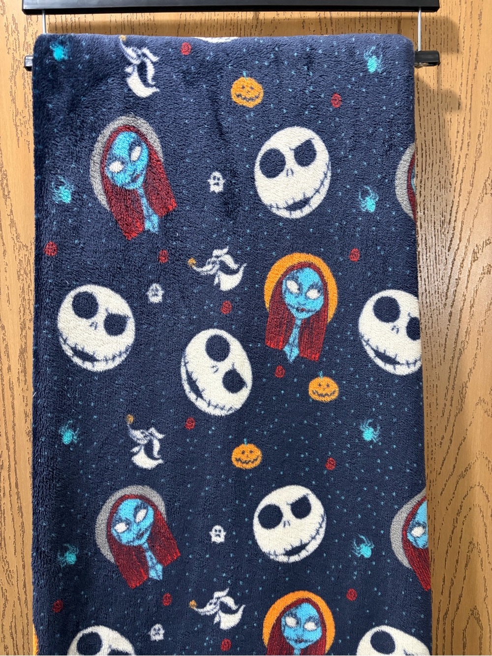 Disney The Nightmare Before Christmas Jack & Sally Plush Throw Blanket Halloween - Picture 3 of 4